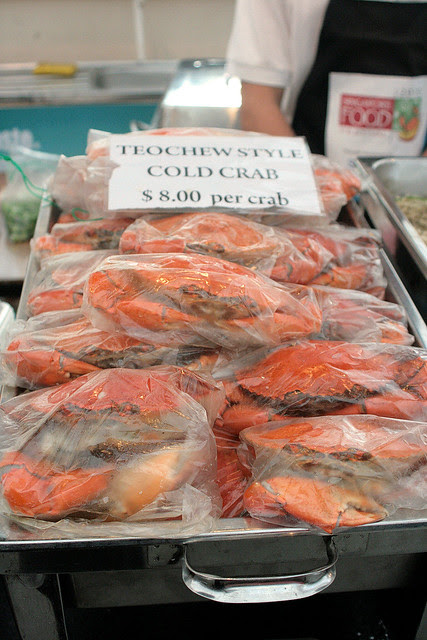 Tian Jin Hai's stalls featured cold crab and chili crab