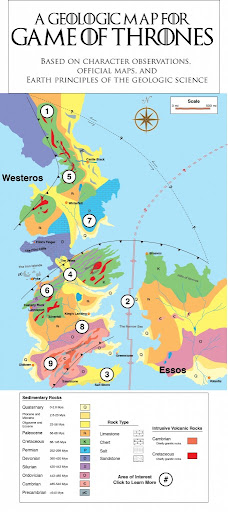 The Game of Thrones - Geological Map