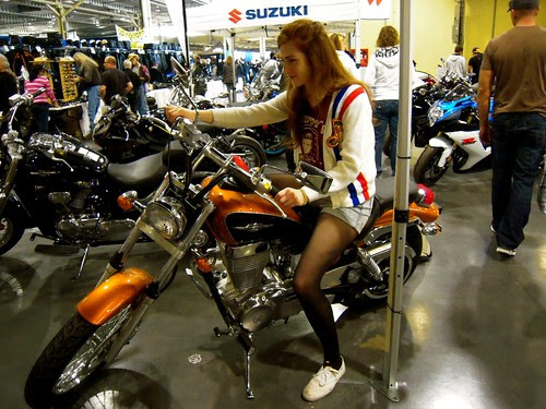 jenny on motorcycle