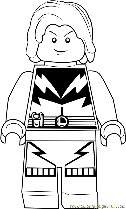 Download Lego Lightning Lad Coloring Page - Free Lego Coloring ...