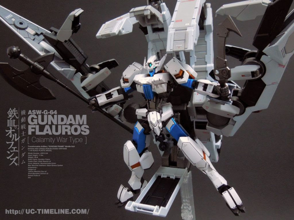 Hgibo ガンダムフラウロス厄祭戦カラーで完成報告 Uc Timeline ガンプラ好きだけど難しいことは出来ない