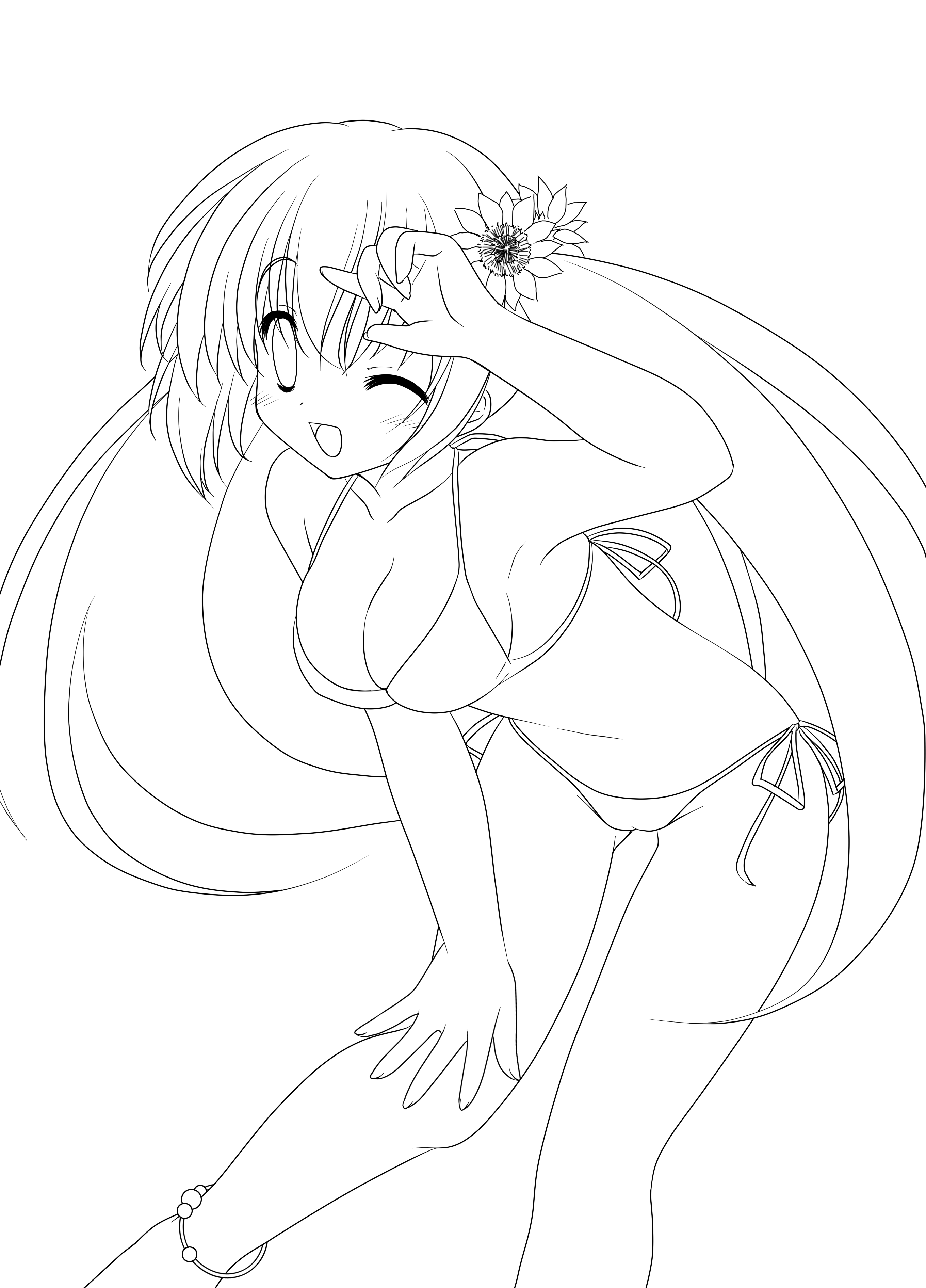 着色練習用線画 塗り絵