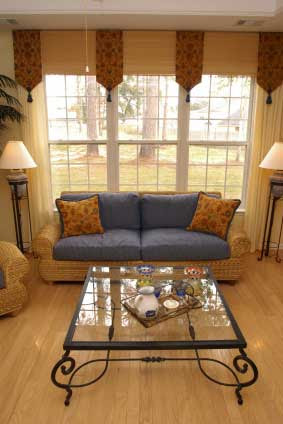 A focal point for a curtain arrangement