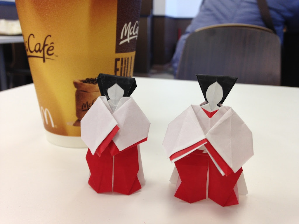 Origami 田中サタさんの 折りびな 超 珍獣様のいろいろ