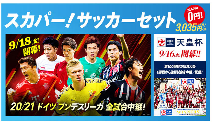 21シーズンのブンデスリーガもスカパー が全試合中継 格安のネット配信プランもあるよ Vod博士 おすすめの動画配信サービスを徹底比較