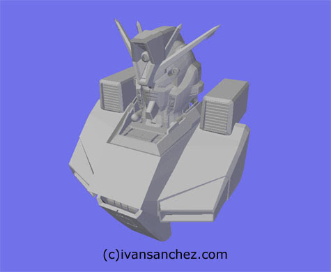 ZZ FAZZ Double Zeta gundam seed 3d mesh cg sandrum