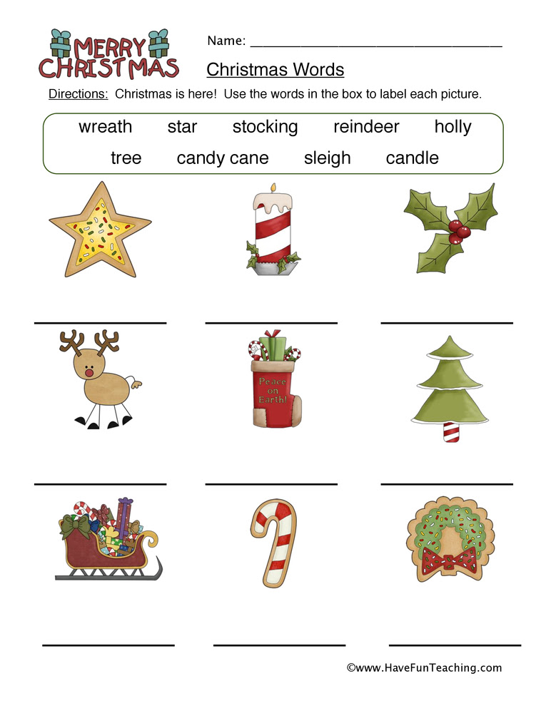 Christmas Worksheets - Have Fun Teaching
