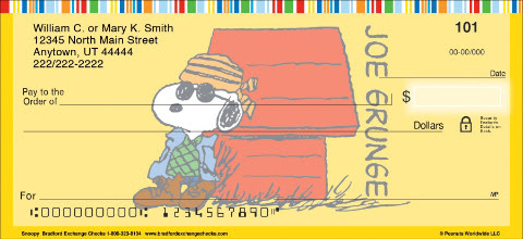 Snoopy Personal Checks