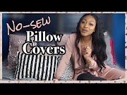 Trends Easy DIY Throw Pillow Covers Cover ANY Pillow NO SEWING required , viral!