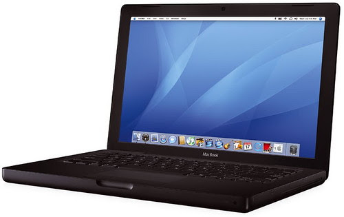 black macbook