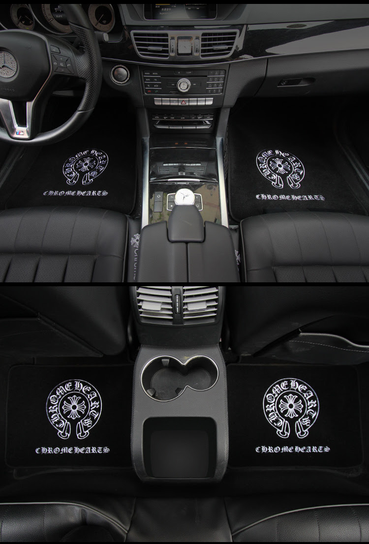 ブランド 車用フロアマット クロムハーツ 汎用フロアマット 普通車 軽車兼用 車マット