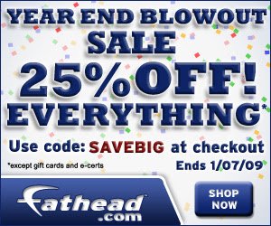 Fathead’s Countdown to Christmas Sale: Buy 1 Get 1