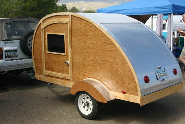 Our first teardrop trailer "Woody"