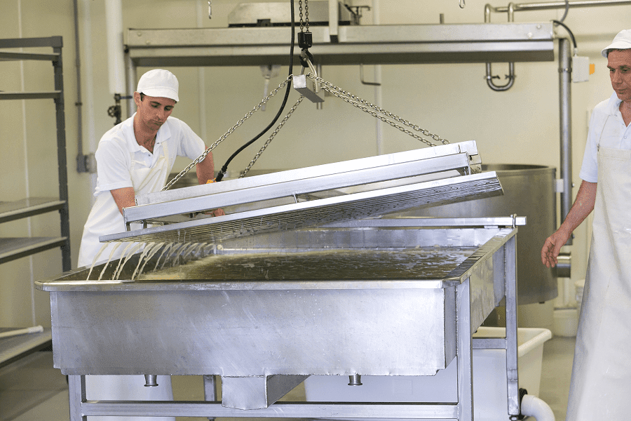 Large cheese producers have the resources to convert whey into value-added ingredients like whey protein powder. But smaller cheesemakers struggle to access those markets. Credit: Uplands Cheese