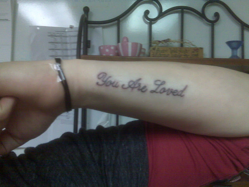 It's a very purposeful tattoo. I need this reminder much more often 