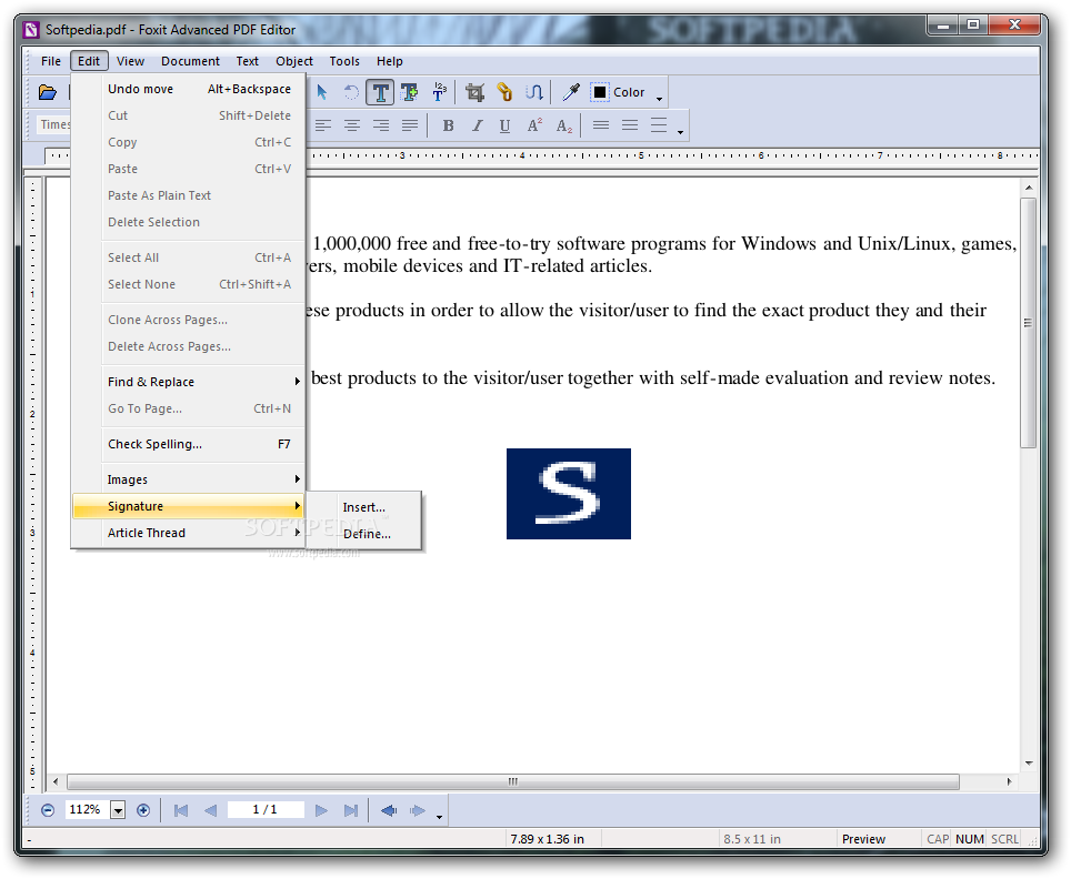 Download Foxit Advanced PDF Editor 3.10
