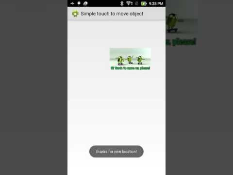 Simple moving object with touch events in Android
