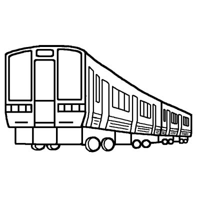 人気のコレクション 電車 イラスト 白黒