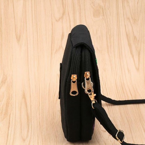 novelty items Women Skull Rose Handbag Canvas Embroidery Shoulder 
