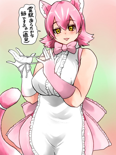 Tinami イラスト 霊験あらたかな紐を売るピーチパンサー