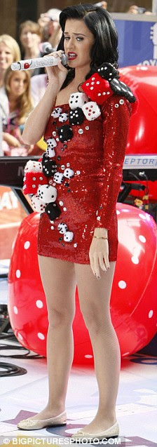 Katy Perry performs during NBC's Today Show in New York City