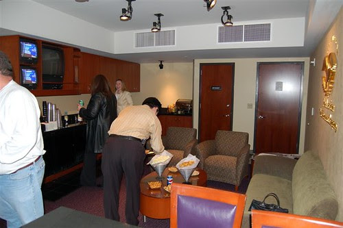 The Suite!  Free hot dogs!