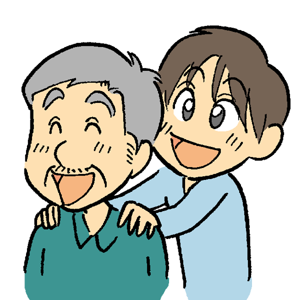 おじいちゃんと孫のイラスト かわいいフリー素材が無料のイラストレイン