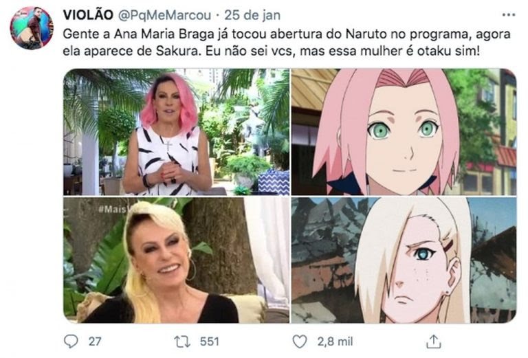 Cabelo rosa de Ana Maria Braga inspira ação de ...