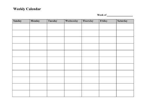 2011 weekly planner template. templates daily calendar