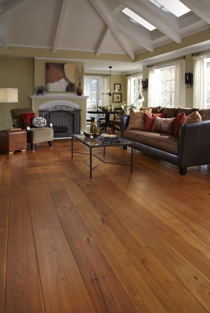 Large Plank Wood Flooring : Prefinished Engineered Hickory Casita Handscraped 1/2" X 4 / There are many different types of wood floors to choose from.