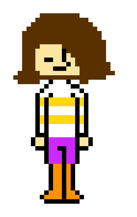My Roblox Avatar In Undertale Form V2 Pixel Art Maker - 