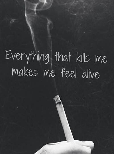alone, black, harm, kill, sad, smoke - image #2348192 by ...