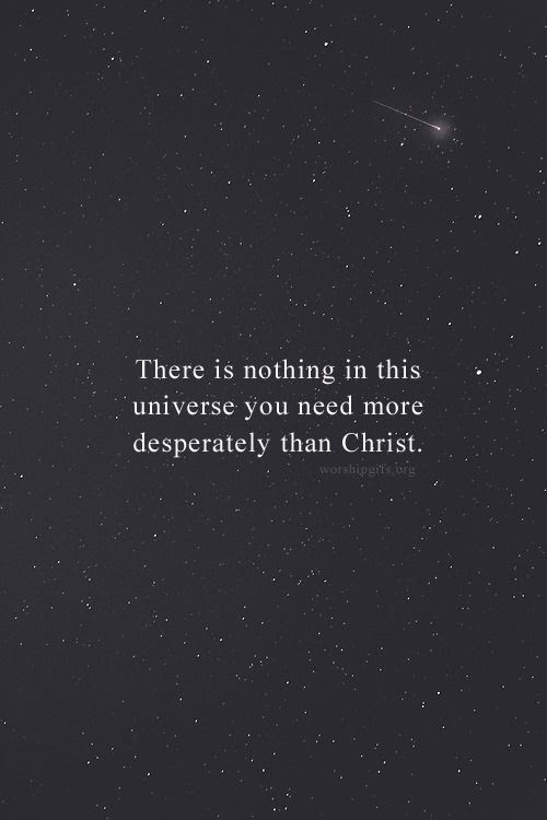 We all need Jesus