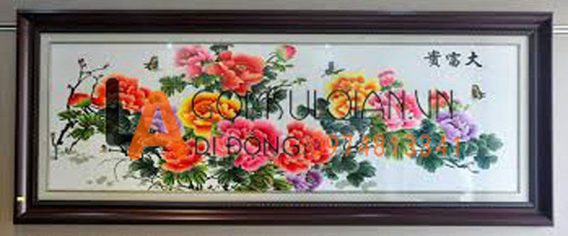 tranh hoa mẫu đơn