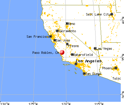 Map Of Paso Robles California Paso Robles, California (CA 93446) profile: population, maps, real 