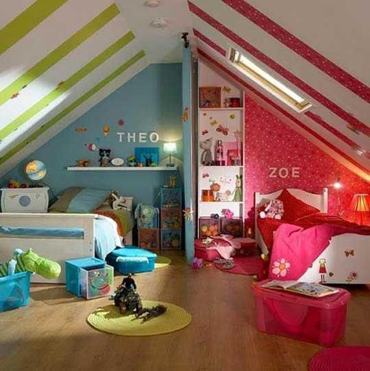 Boy/Girl Twin Bedroom ideas...so cute! | For the Home | Pinterest