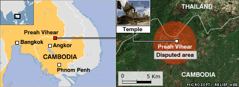 Spór o świątynię na granicy Tajsko-Kambodżańskiej