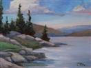 Original Oil Painting of Lake