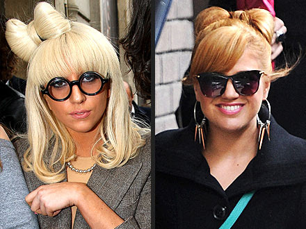 Lady Gaga, Kelly Clarkson Hair