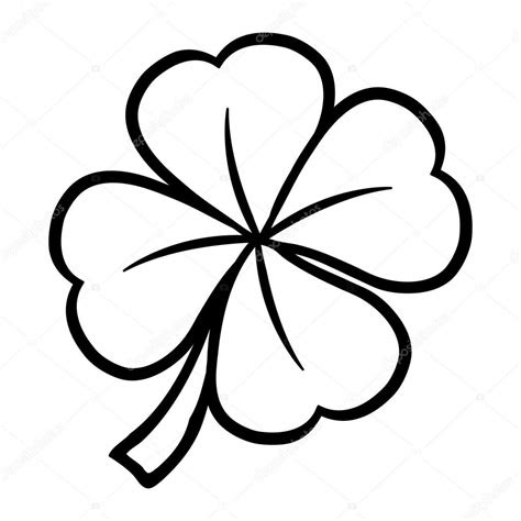 lucky  leaf clover stock vector  briangoff