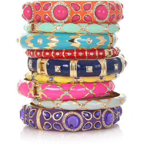Sequin Enamel Bangles