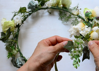 Vol 2 安っぽく見えないための5つのポイント ウェディングにも使える花冠の作り方 フラワーエデュケーションジャパン