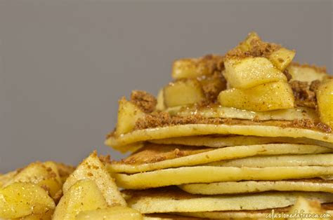 ricette americane pancake alle mele speculoos  cannella