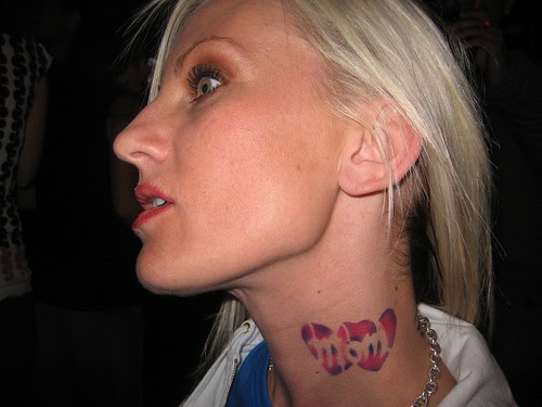 Girl Airbrush Love Mom Tattoos  