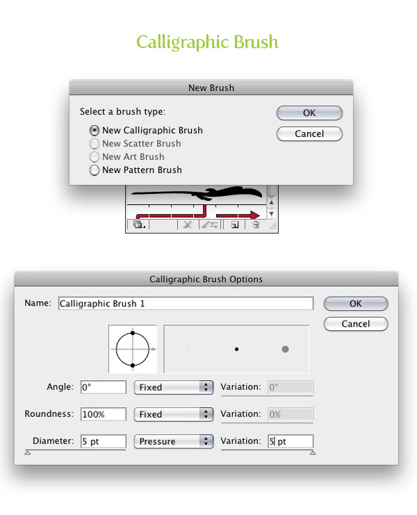 Calligraphic Brush