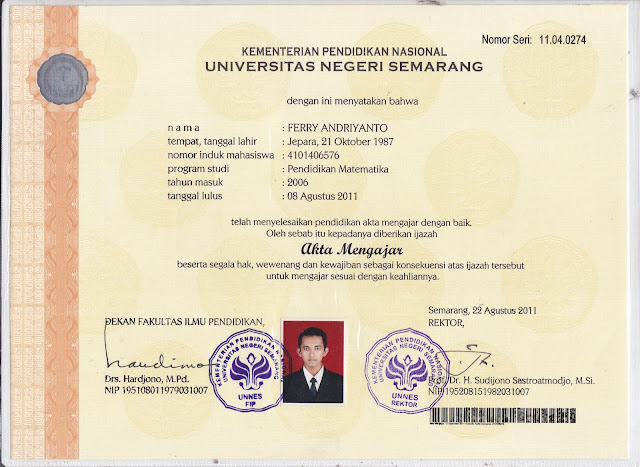 Apakah Ijazah Anda Asli Atau Tidak Dan Sudah Terdaftar Di