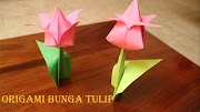 Inspirasi Baru 16+ Cara Membuat Origami Bunga Tulip 3 Dimensi