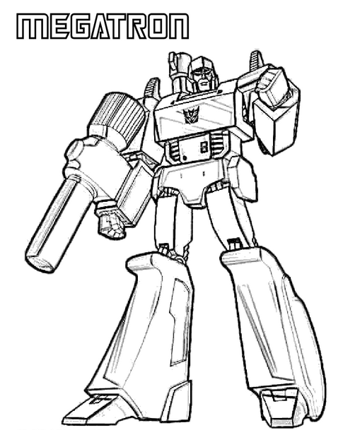Transformers Megatron Coloring Page & Coloring Book