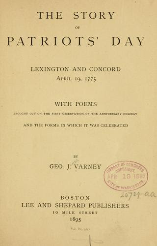 lexington and concord. Lexington and Concord,
