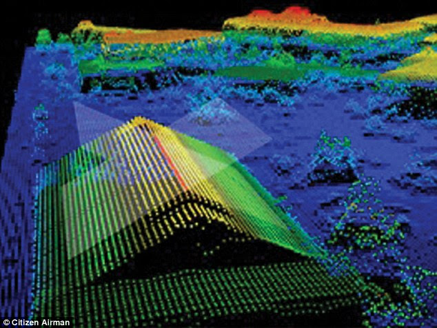The Air Force released this image in 2011 to show the kind of maps the HALOe sensor believed to have been used on the experimental craft can create.